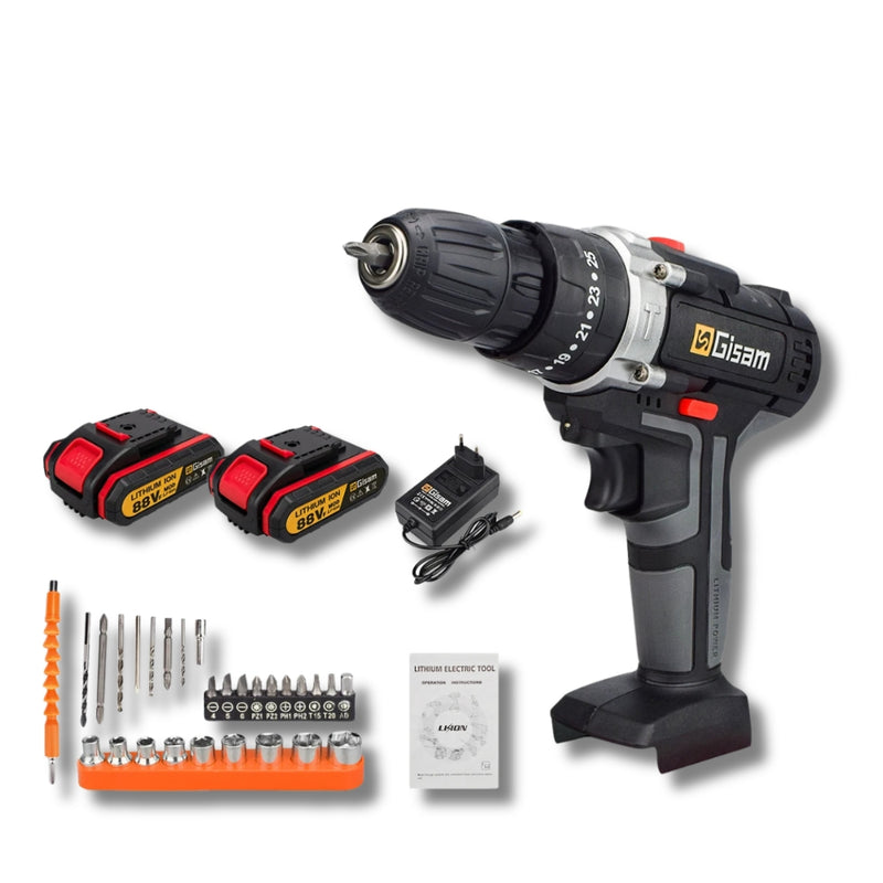 21V Furadeira de Impacto Sem Fio Chave de Fenda Elétrica