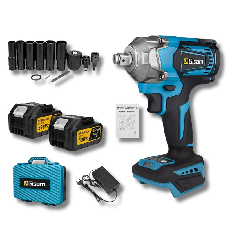 Gisam 1200N.M Brushless Chave de Impacto Elétrica