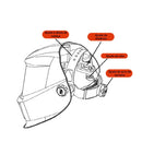 Mascara de Solda para Soldador Profissional escurecimento Automático Alta Proteção