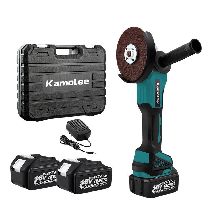 Kamolee 125MM Sem Fio, Ângulo de Carregamento Moedor, 4 Velocidades