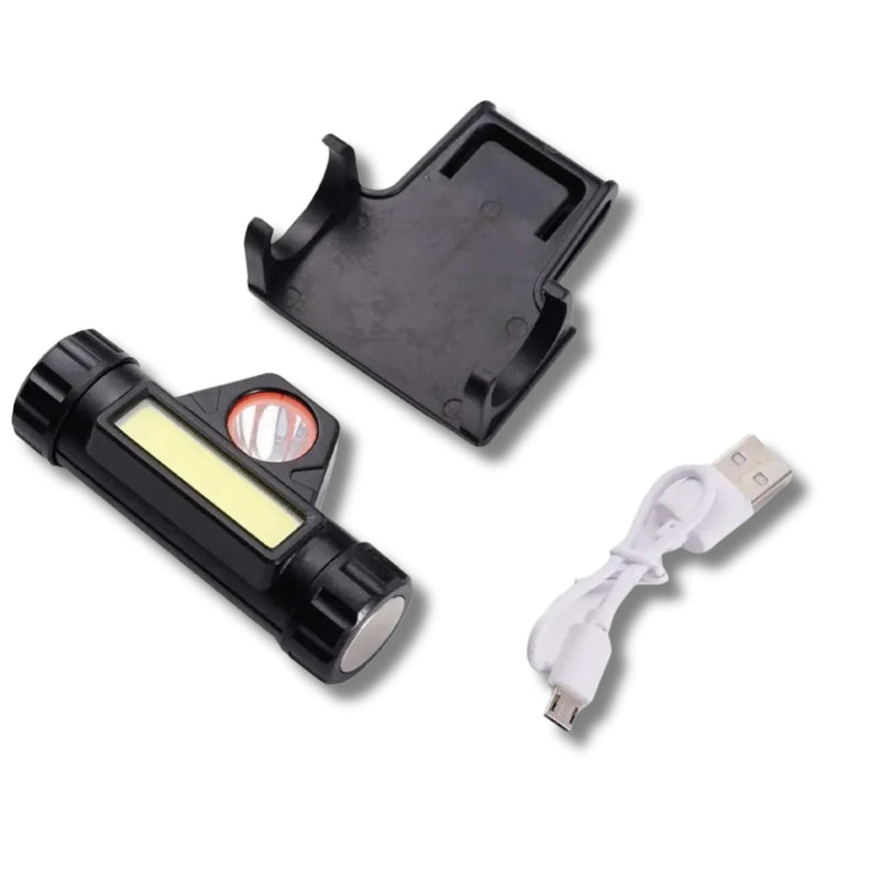 Máscara Soldador Capacete de Soldagem Com Farol Recarregável