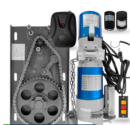 Motor Portão Porta Enrolar Depósito Fábrica 200kg - 600kg Automatizador de Abertura