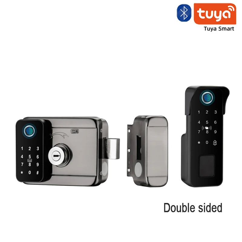 Tuya Impermeável Bloqueio De Porta Inteligente Impressão Digital